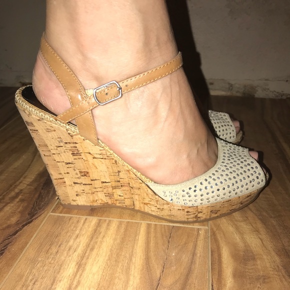 steve madden rhinestone wedges